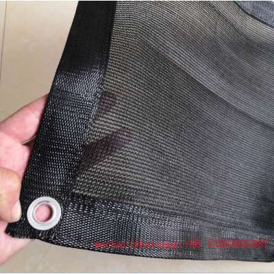 Supplier with gromets mono Fire retardant 160gsm 3mx50m PE UV taped black color safety net for construction and scaffold