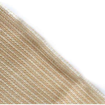 Factory with gromets metal eyelets 180gsm 3mx50m PE taped edge wholesale sand beige color plastic garden fence