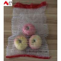 White color Factory PE Raschel net mesh bag for fruit and vegetables